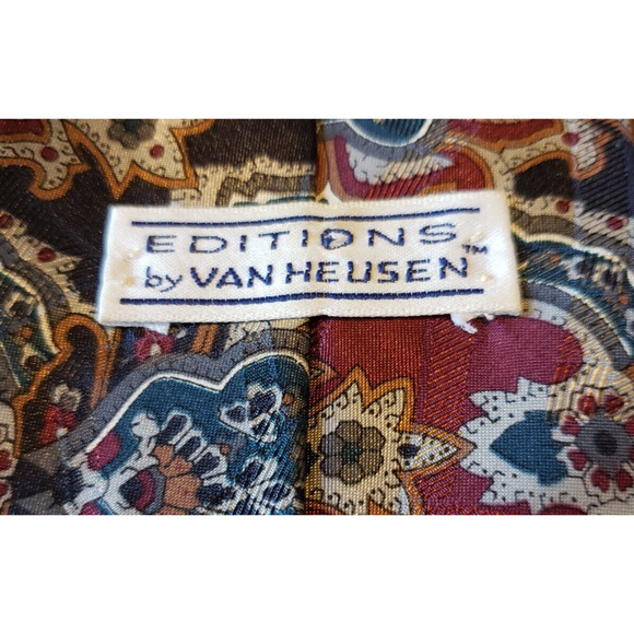 Editions By Van Heusen Adult Mens Tie Multicolor Abstract Pattern Necktie - Picture 4 of 5